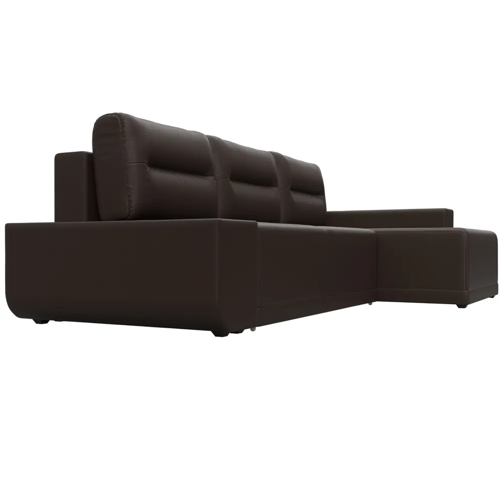 Фото 4 Диван раскладной Лига диванов 110765_спб 249x90x154 см эко-кожа цвет коричневый Фото 4 Диван раскладной Лига диванов 110765_спб 249x90x154 см эко-кожа цвет коричневый