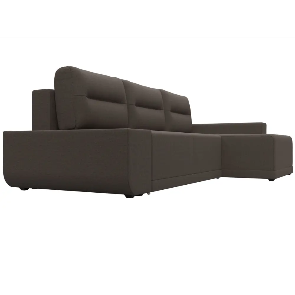 Фото 4 Диван раскладной Лига диванов 122998_спб 249x90x154 см рогожка цвет амур 05 коричневый Фото 4 Диван раскладной Лига диванов 122998_спб 249x90x154 см рогожка цвет амур 05 коричневый