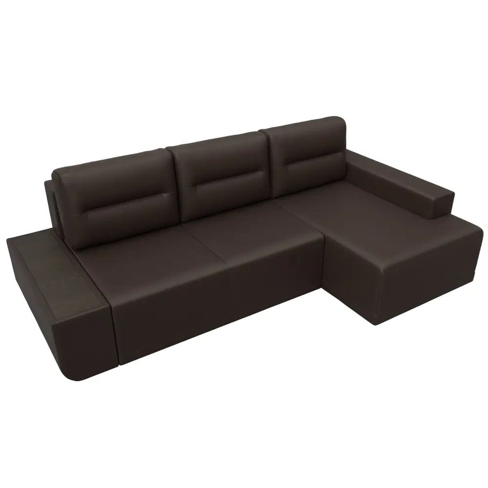 Фото 6 Диван раскладной Лига диванов 110765_спб 249x90x154 см эко-кожа цвет коричневый Фото 6 Диван раскладной Лига диванов 110765_спб 249x90x154 см эко-кожа цвет коричневый