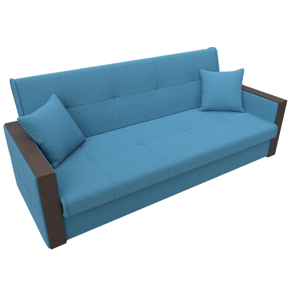 Фото 2 Диван раскладной Лига диванов 210x87x80 см рогожка цвет амур 10 голубой