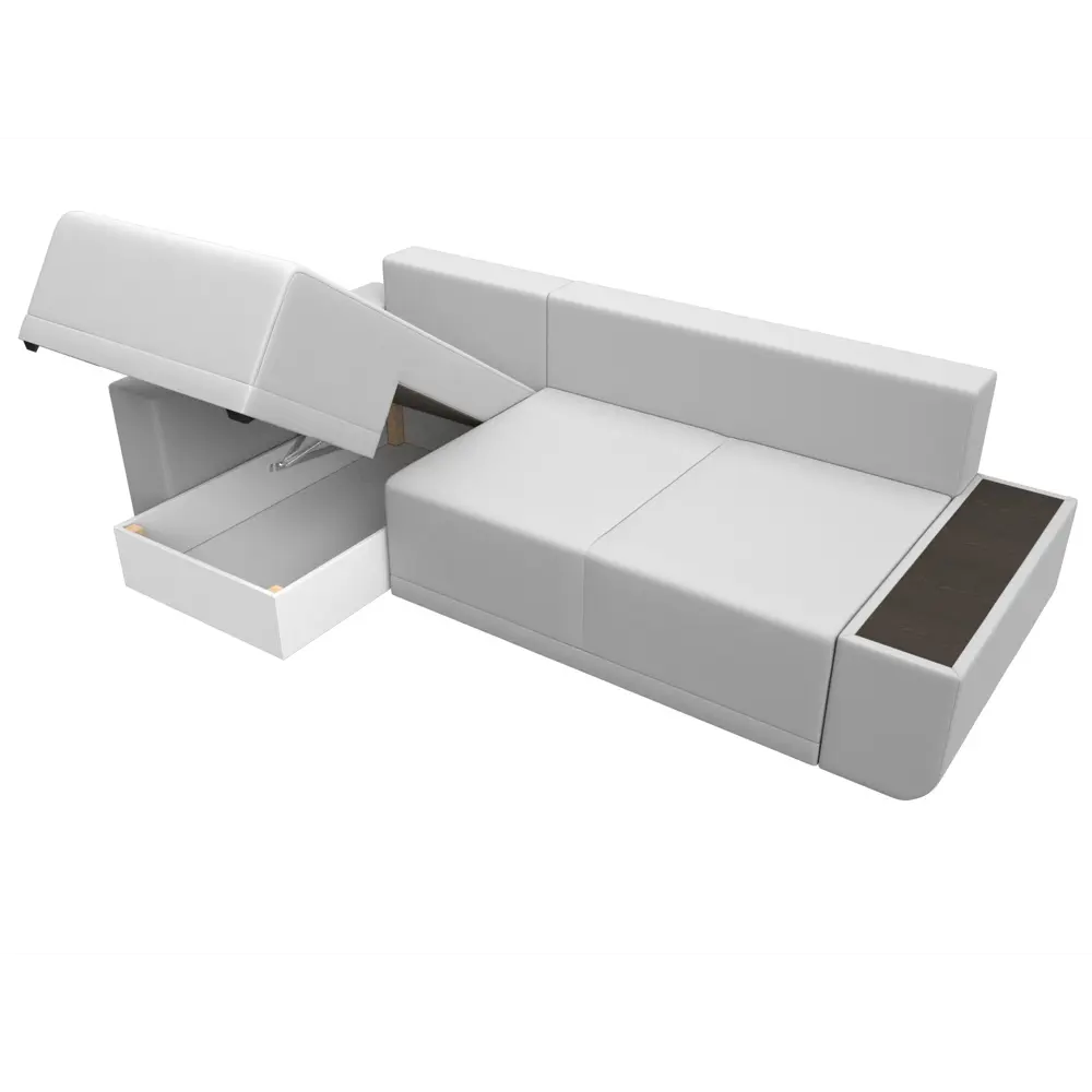 Фото 9 Диван раскладной Лига диванов 110767L_спб 249x90x154 см эко-кожа цвет белый