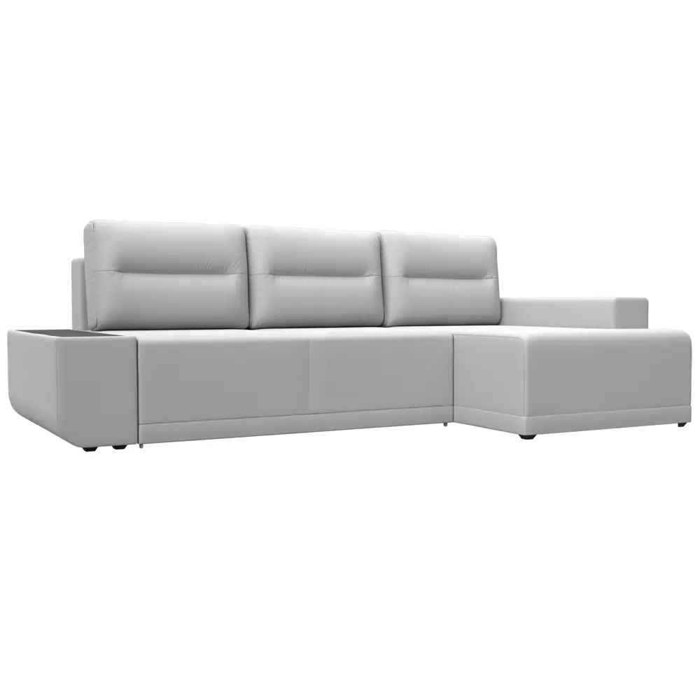 Фото Диван раскладной Лига диванов 110767_спб 249x90x154 см эко-кожа цвет белый Фото Диван раскладной Лига диванов 110767_спб 249x90x154 см эко-кожа цвет белый