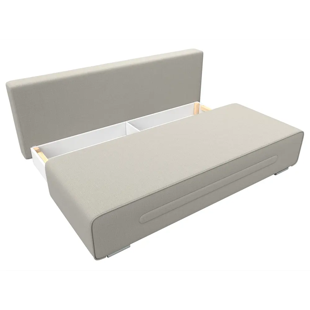 Фото 7 Диван раскладной Лига диванов 205x85x91 см рогожка цвет амур 02 бежевый