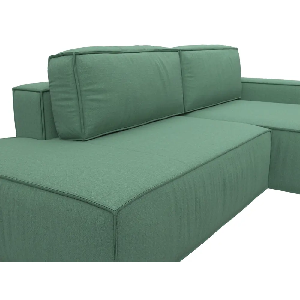 Фото 3 Диван раскладной Лига диванов 124849_спб 280x90x170 см рогожка цвет амур 11 зеленый Фото 3 Диван раскладной Лига диванов 124849_спб 280x90x170 см рогожка цвет амур 11 зеленый