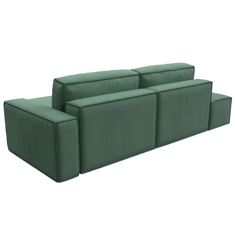 Фото 5 Диван раскладной Лига диванов 124849_спб 280x90x170 см рогожка цвет амур 11 зеленый Фото 5 Диван раскладной Лига диванов 124849_спб 280x90x170 см рогожка цвет амур 11 зеленый