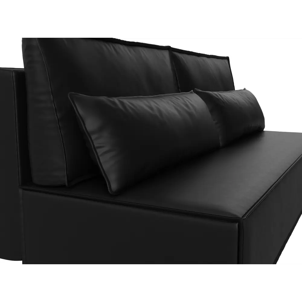 Фото 4 Диван раскладной Лига диванов 202x102x92 см эко-кожа цвет черный Фото 4 Диван раскладной Лига диванов 202x102x92 см эко-кожа цвет черный