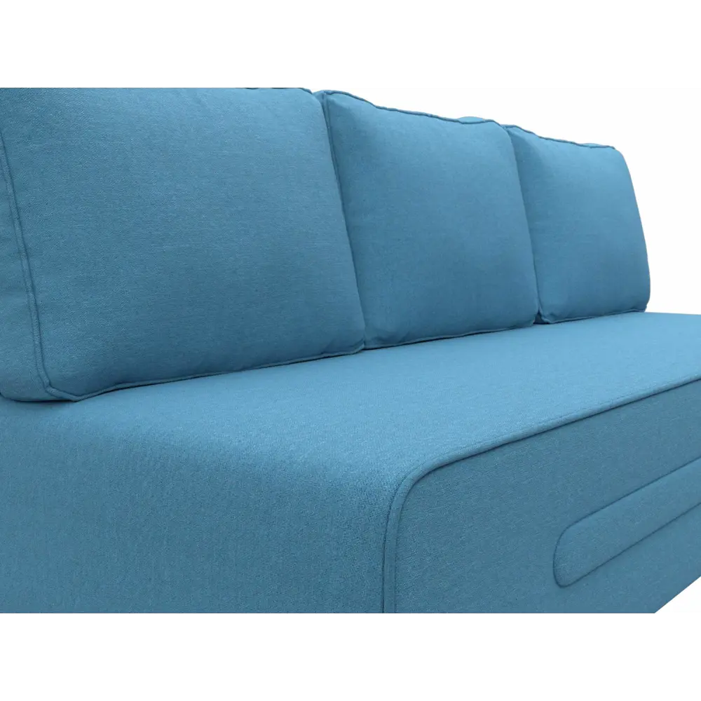 Фото 3 Диван раскладной Лига диванов 205x85x91 см рогожка цвет амур 10 голубой