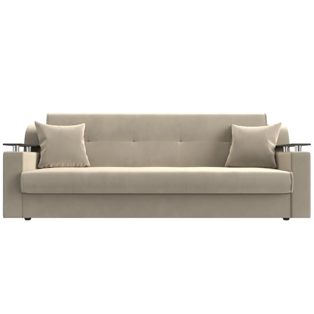 Фото 2 Диван раскладной Лига диванов 208x87x80 см вельвет цвет бежевый Фото 2 Диван раскладной Лига диванов 208x87x80 см вельвет цвет бежевый