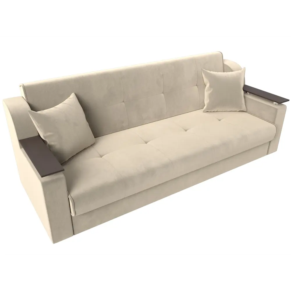 Фото 6 Диван раскладной Лига диванов 208x87x80 см вельвет цвет бежевый Фото 6 Диван раскладной Лига диванов 208x87x80 см вельвет цвет бежевый