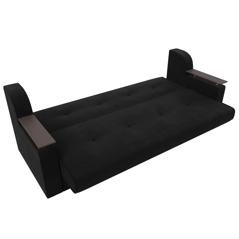 Фото 7 Диван раскладной Лига диванов 208x87x80 см вельвет цвет черный Фото 7 Диван раскладной Лига диванов 208x87x80 см вельвет цвет черный