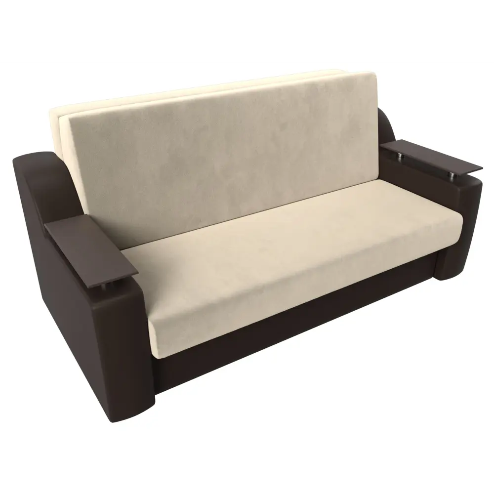 Фото 6 Диван раскладной Лига диванов 192x93x110 см вельвет цвет бежевый/коричневый