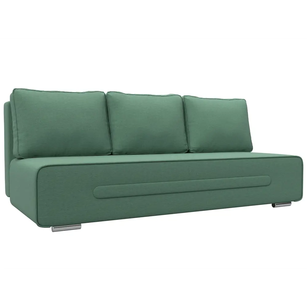 Фото Диван раскладной Лига диванов 205x85x91 см рогожка цвет амур 11 зеленый