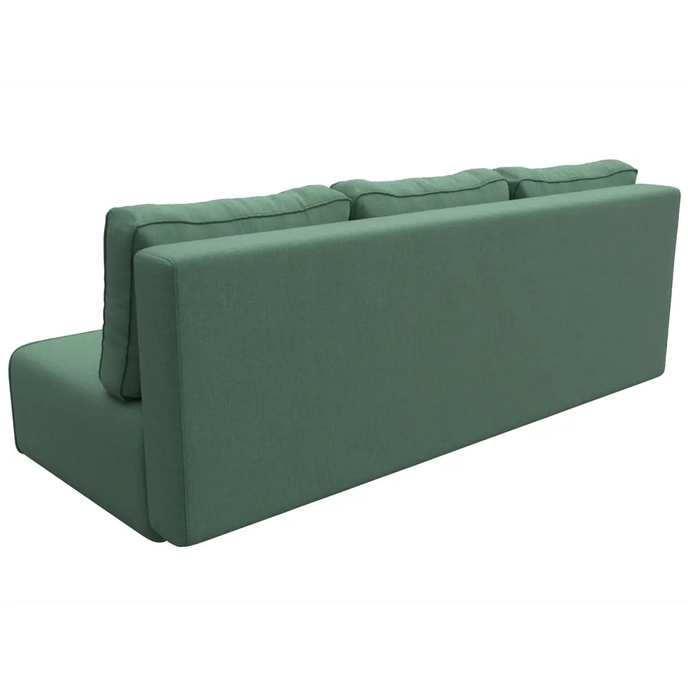 Фото 5 Диван раскладной Лига диванов 205x85x91 см рогожка цвет амур 11 зеленый