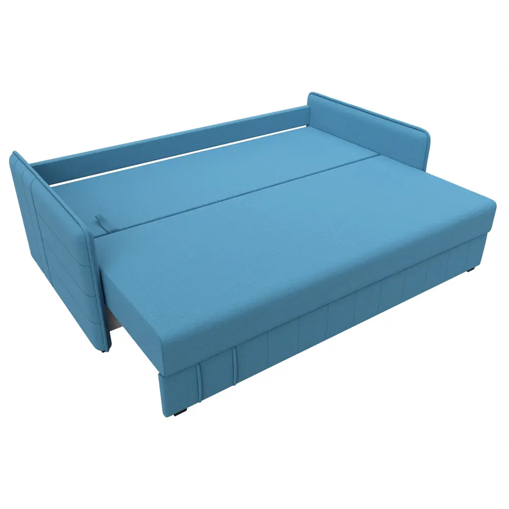 Фото 8 Диван раскладной Лига диванов 204x90x105 см рогожка цвет амур 10 голубой