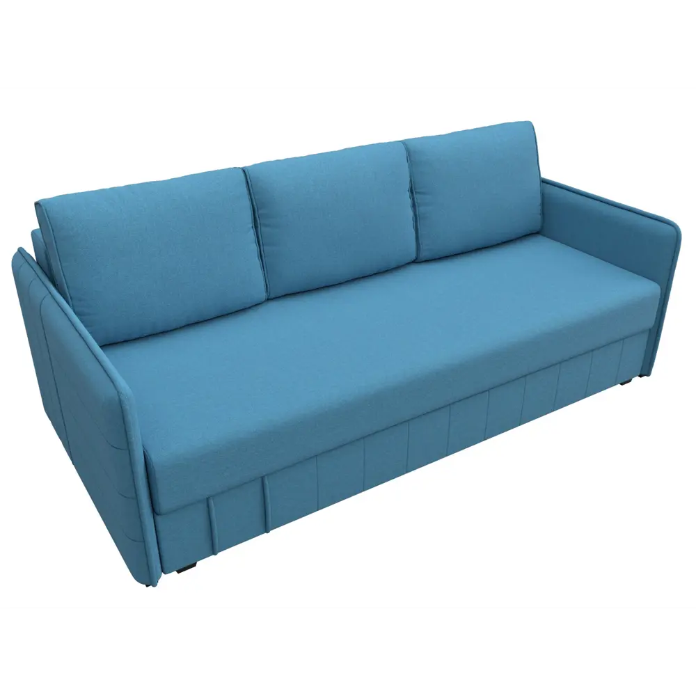 Фото 6 Диван раскладной Лига диванов 204x90x105 см рогожка цвет амур 10 голубой