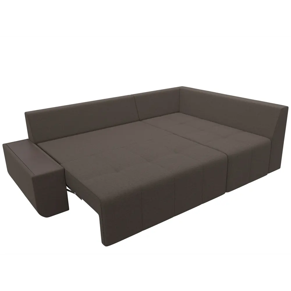 Фото 7 Диван раскладной Лига диванов 122760_спб 263x88x169 см рогожка цвет амур 05 коричневый