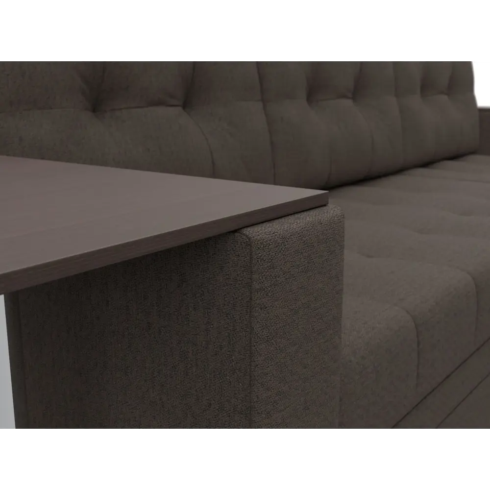 Фото 3 Диван раскладной Лига диванов 125961_спб 249x93x154 см рогожка цвет амур 05 коричневый Фото 3 Диван раскладной Лига диванов 125961_спб 249x93x154 см рогожка цвет амур 05 коричневый