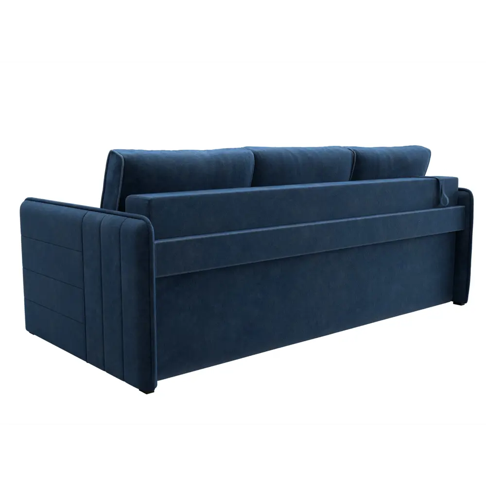 Фото 5 Диван раскладной Лига диванов 204x90x105 см велюр цвет brut 11 синий