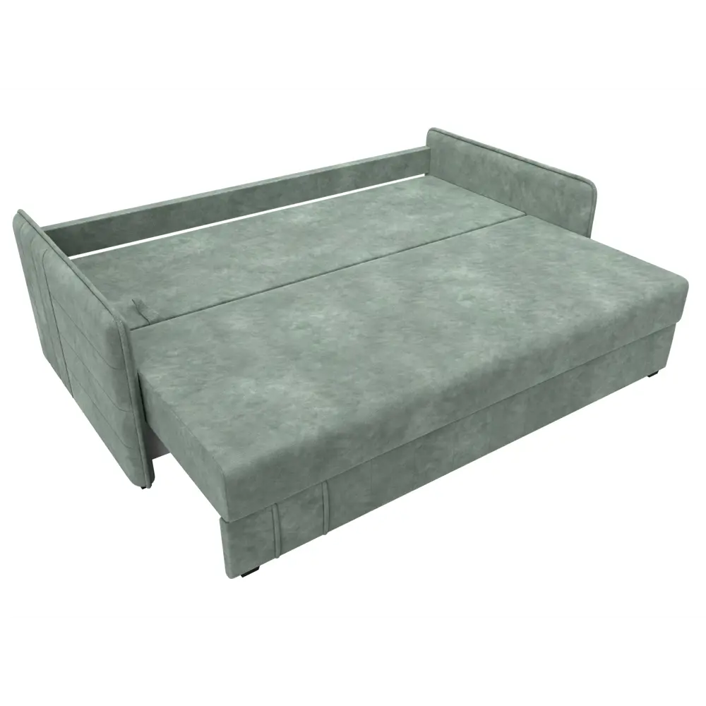 Фото 8 Диван раскладной Лига диванов 204x90x105 см велюр цвет brut 08 зеленый