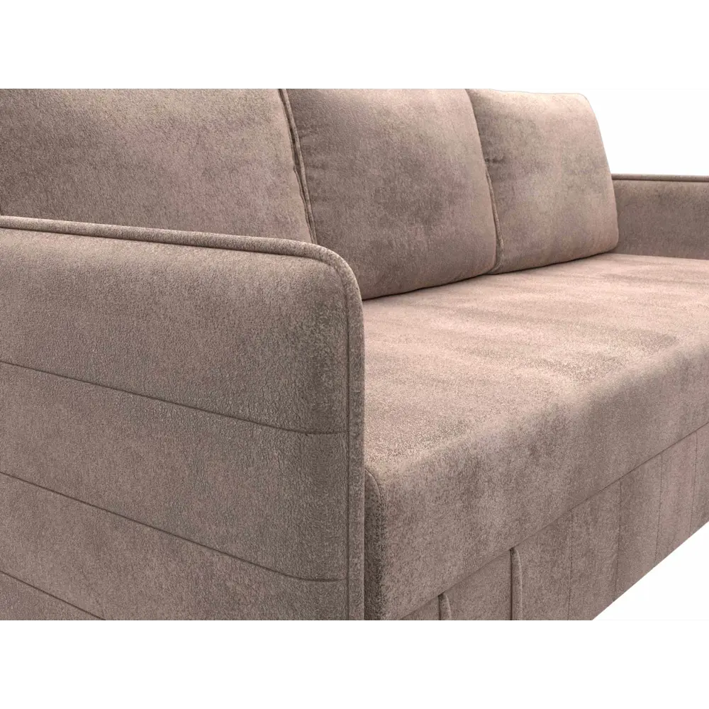 Фото 3 Диван раскладной Лига диванов 204x90x105 см велюр цвет tower 05 бежевый