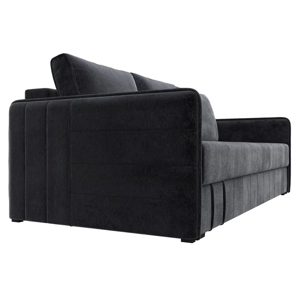 Фото 4 Диван раскладной Лига диванов 204x90x105 см велюр цвет tower 11 темно-серый