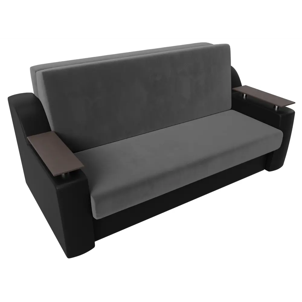 Фото 6 Диван раскладной Лига диванов 172x93x110 см велюр цвет серый/черный Фото 6 Диван раскладной Лига диванов 172x93x110 см велюр цвет серый/черный