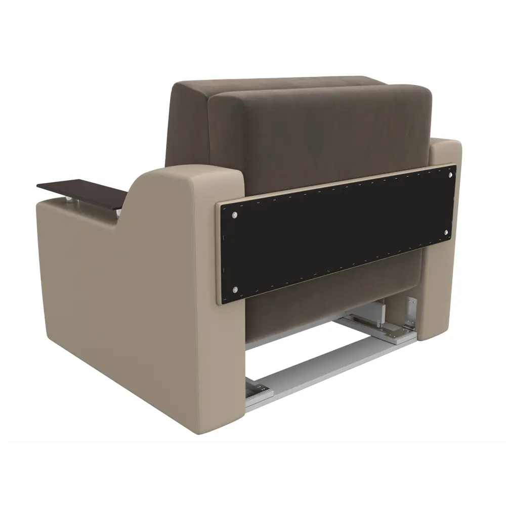 Фото 5 Диван раскладной Лига диванов 152x93x110 см велюр цвет коричневый/бежевый Фото 5 Диван раскладной Лига диванов 152x93x110 см велюр цвет коричневый/бежевый