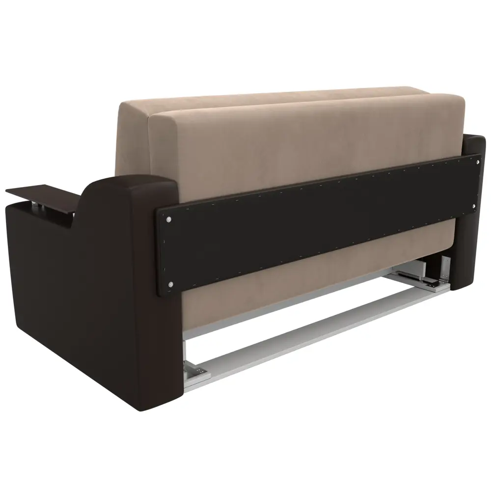 Фото 5 Диван раскладной Лига диванов 172x93x110 см велюр цвет бежевый/коричневый