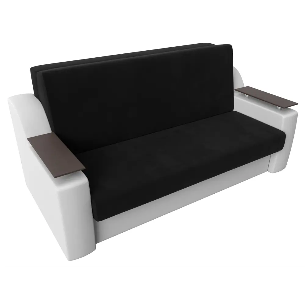 Фото 6 Диван раскладной Лига диванов 172x93x110 см вельвет цвет черный/белый Фото 6 Диван раскладной Лига диванов 172x93x110 см вельвет цвет черный/белый