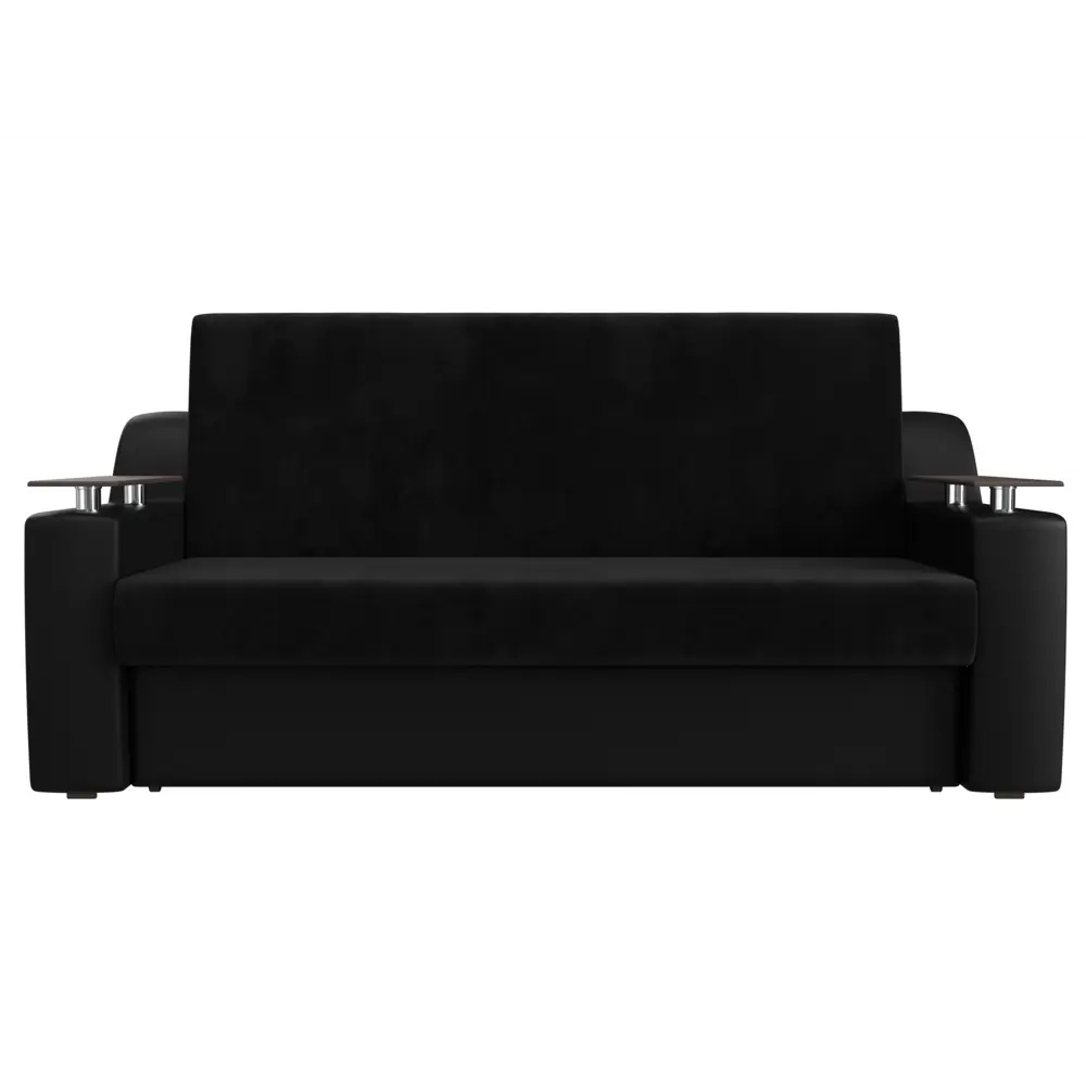 Фото 2 Диван раскладной Лига диванов 192x93x110 см велюр цвет черный/черный Фото 2 Диван раскладной Лига диванов 192x93x110 см велюр цвет черный/черный