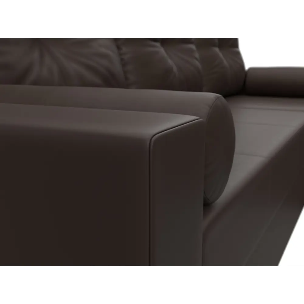Фото 3 Диван раскладной Лига диванов 114078_спб 230x87x142 см эко-кожа цвет коричневый Фото 3 Диван раскладной Лига диванов 114078_спб 230x87x142 см эко-кожа цвет коричневый