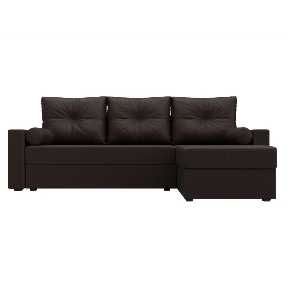 Фото 2 Диван раскладной Лига диванов 114078_спб 230x87x142 см эко-кожа цвет коричневый Фото 2 Диван раскладной Лига диванов 114078_спб 230x87x142 см эко-кожа цвет коричневый