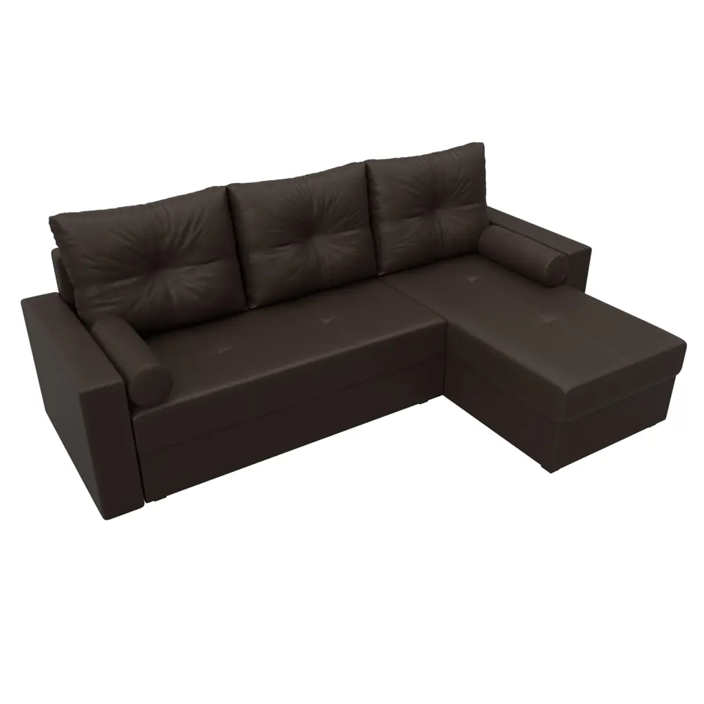 Фото 6 Диван раскладной Лига диванов 114078_спб 230x87x142 см эко-кожа цвет коричневый Фото 6 Диван раскладной Лига диванов 114078_спб 230x87x142 см эко-кожа цвет коричневый