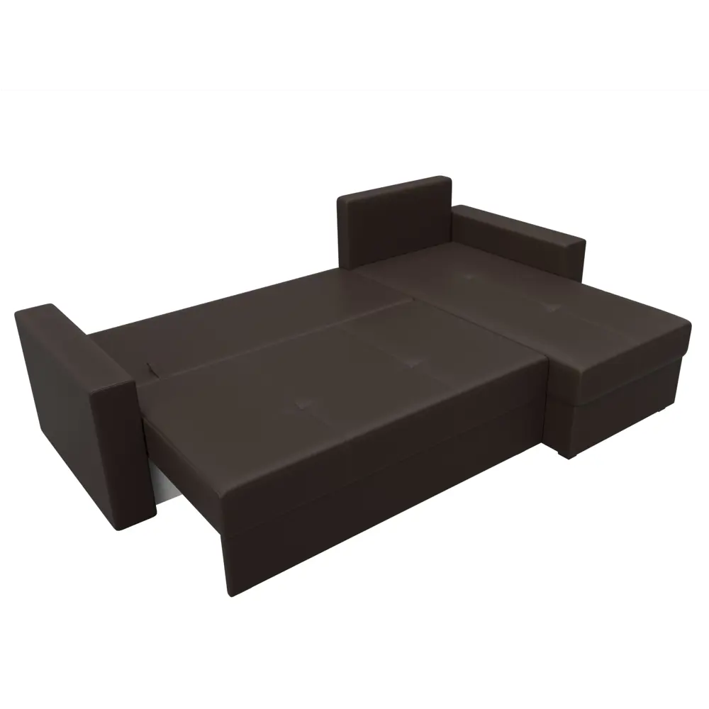 Фото 8 Диван раскладной Лига диванов 114078_спб 230x87x142 см эко-кожа цвет коричневый Фото 8 Диван раскладной Лига диванов 114078_спб 230x87x142 см эко-кожа цвет коричневый