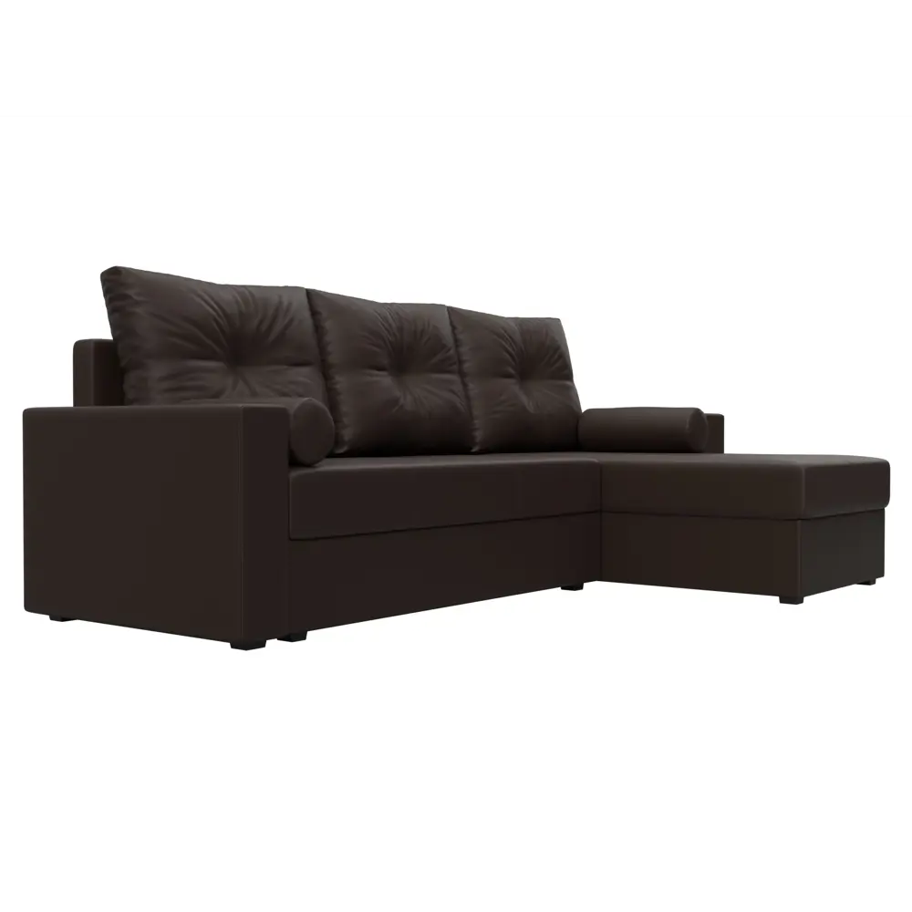 Фото 4 Диван раскладной Лига диванов 114078_спб 230x87x142 см эко-кожа цвет коричневый Фото 4 Диван раскладной Лига диванов 114078_спб 230x87x142 см эко-кожа цвет коричневый