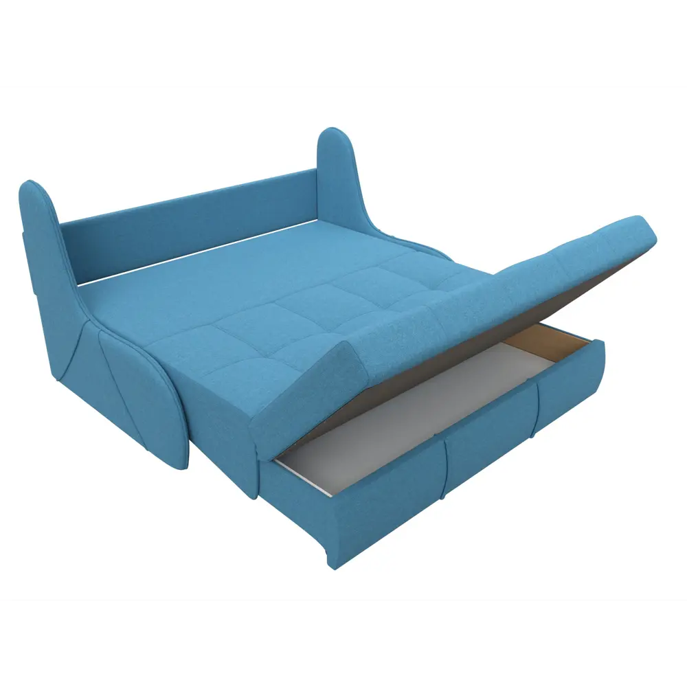 Фото 7 Диван раскладной Лига диванов 155x92x104 см рогожка цвет амур 10 голубой Фото 7 Диван раскладной Лига диванов 155x92x104 см рогожка цвет амур 10 голубой