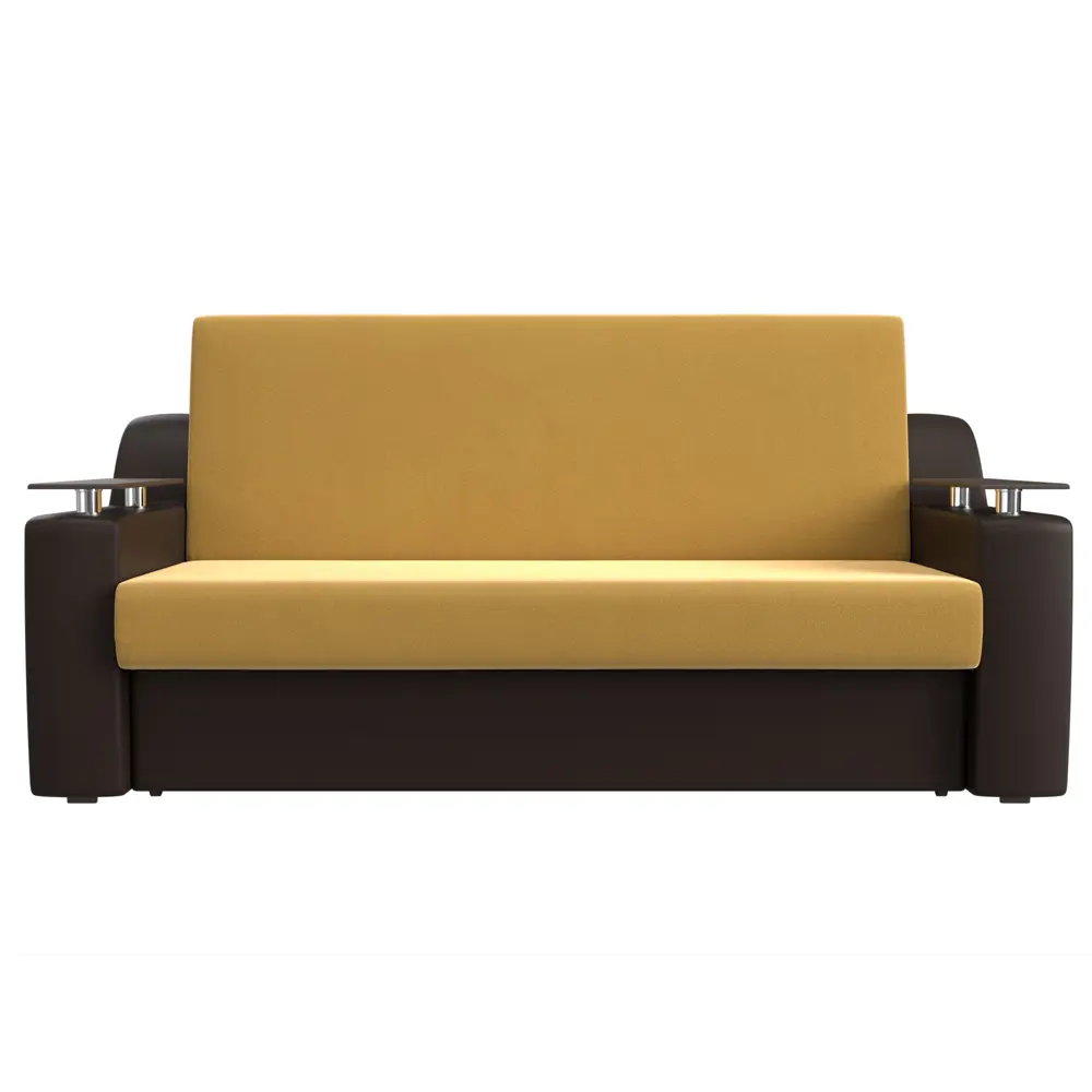 Фото 2 Диван раскладной Лига диванов 192x93x110 см вельвет цвет желтый/коричневый Фото 2 Диван раскладной Лига диванов 192x93x110 см вельвет цвет желтый/коричневый