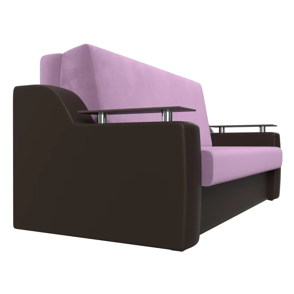 Фото 4 Диван раскладной Лига диванов 172x93x110 см вельвет цвет сиреневый/коричневый Фото 4 Диван раскладной Лига диванов 172x93x110 см вельвет цвет сиреневый/коричневый