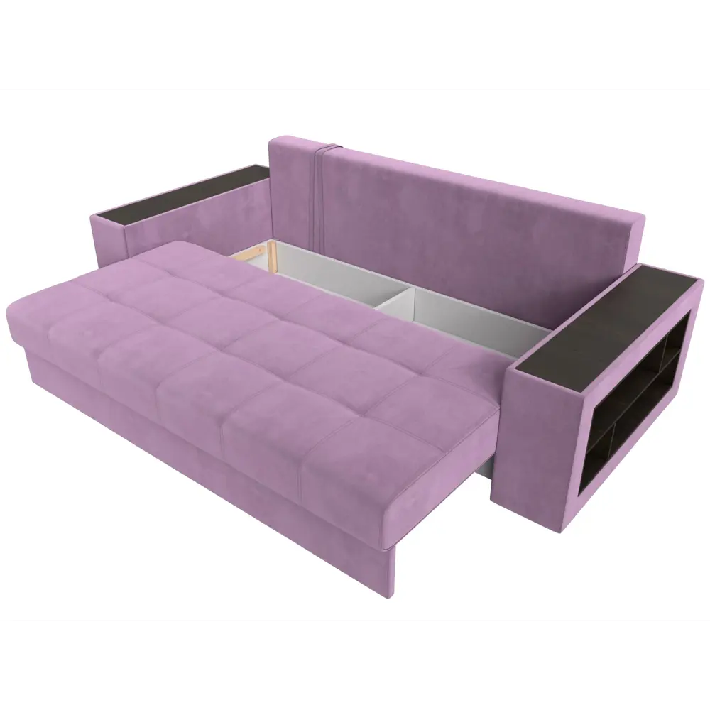 Фото 7 Диван раскладной Лига диванов 110547R_спб 240x96x109 см вельвет цвет сиреневый