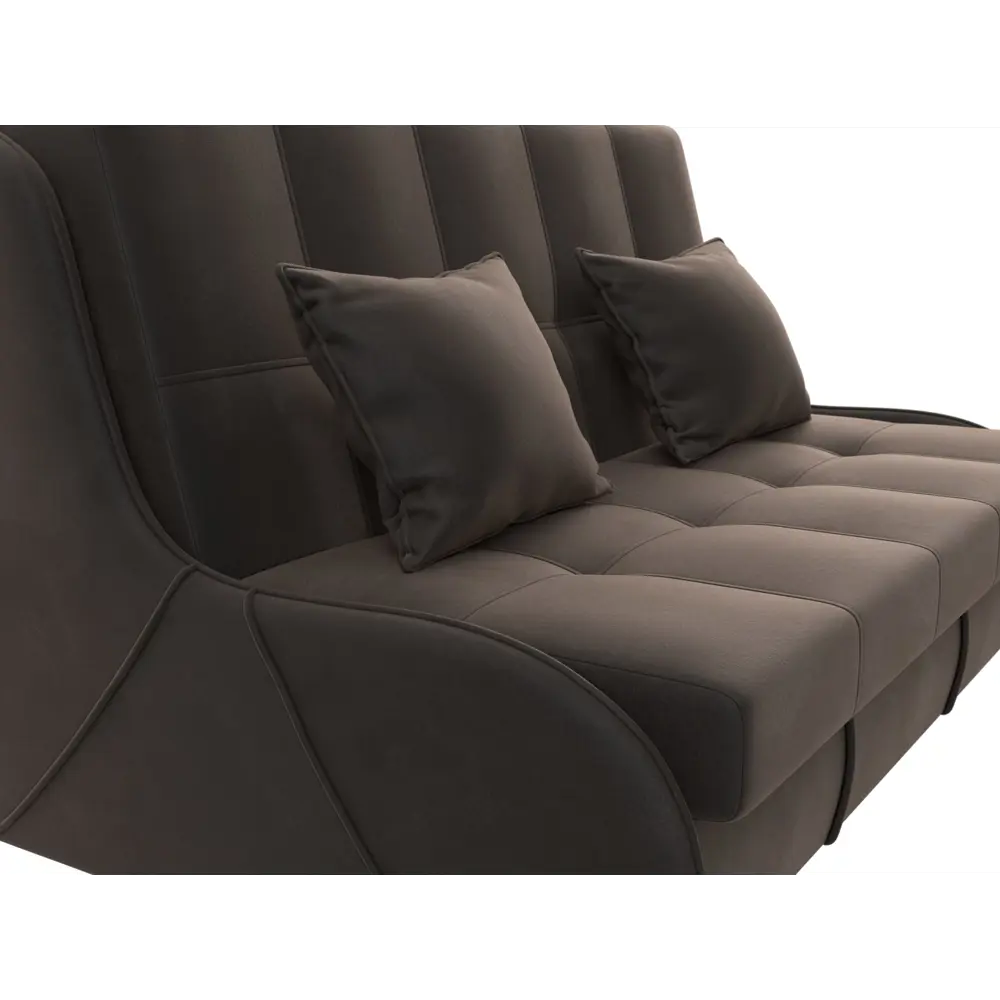 Фото 3 Диван раскладной Лига диванов 155x92x104 см велюр цвет коричневый Фото 3 Диван раскладной Лига диванов 155x92x104 см велюр цвет коричневый