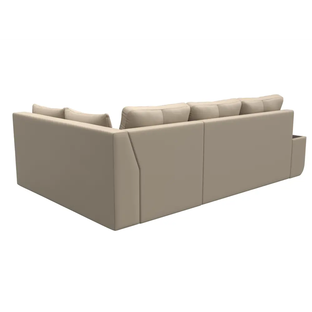 Фото 5 Диван раскладной Лига диванов 109701_спб 263x88x169 см эко-кожа цвет бежевый