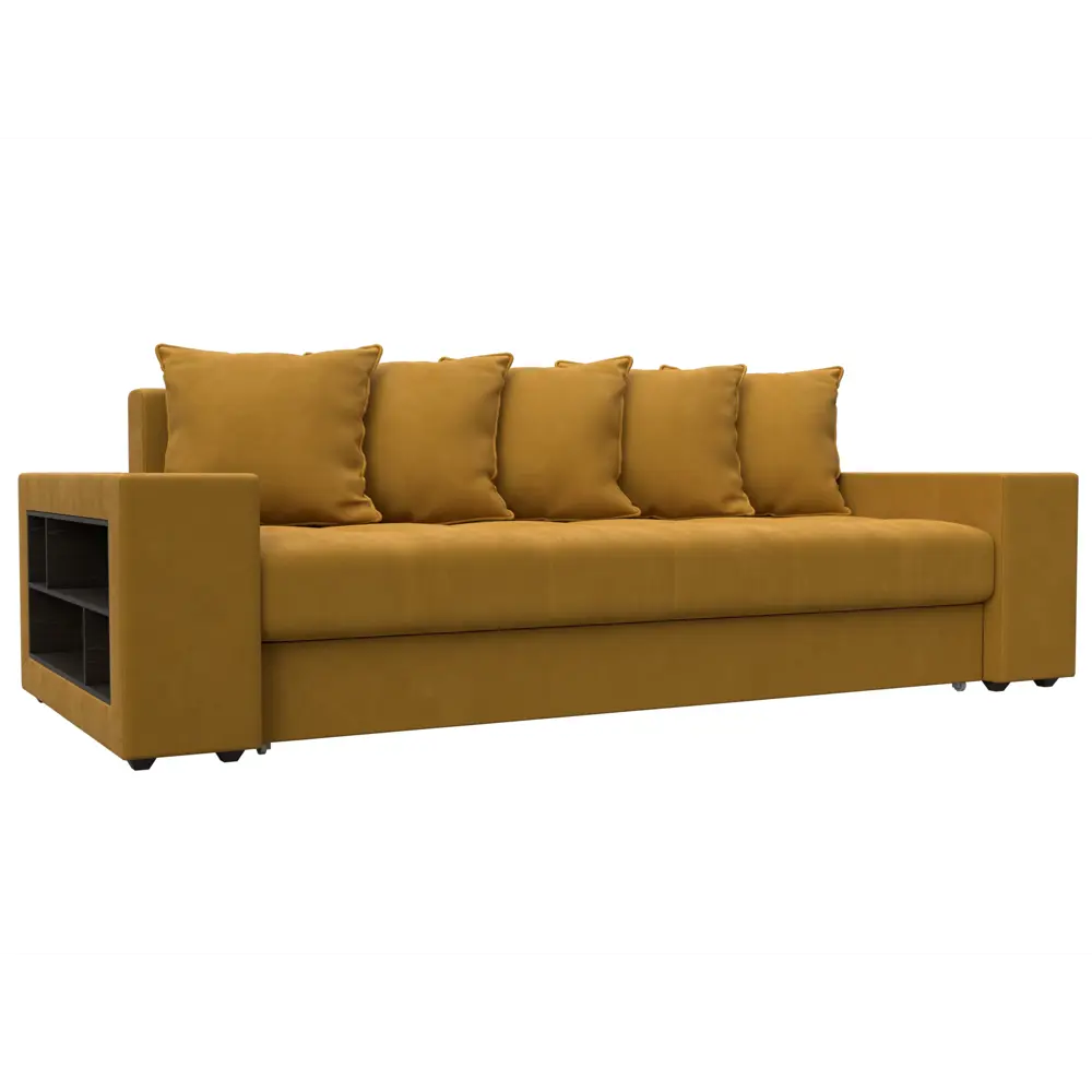 Фото Диван раскладной Лига диванов 126459L_спб 240x96x109 см велюр цвет brut 10 желтый Фото Диван раскладной Лига диванов 126459L_спб 240x96x109 см велюр цвет brut 10 желтый