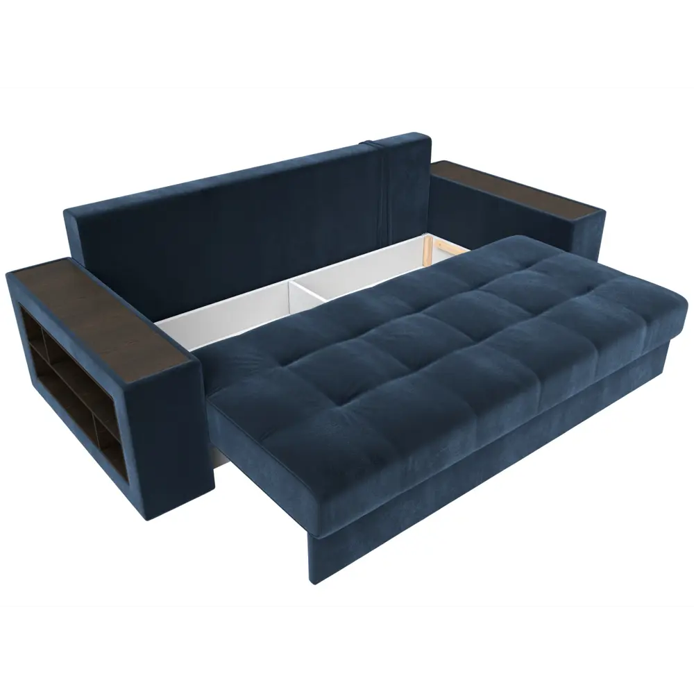Фото 7 Диван раскладной Лига диванов 126471L_спб 240x96x109 см велюр цвет tower 13 синий Фото 7 Диван раскладной Лига диванов 126471L_спб 240x96x109 см велюр цвет tower 13 синий