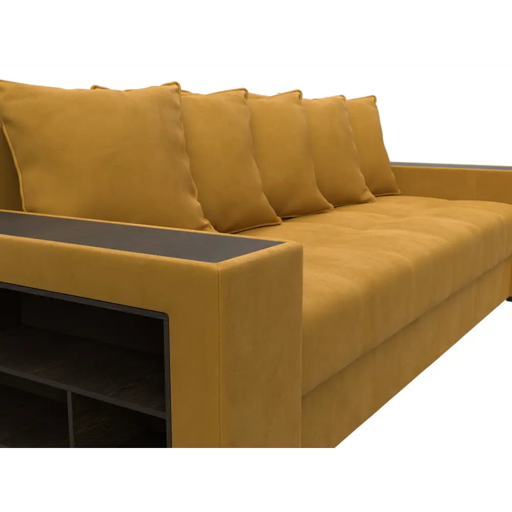 Фото 3 Диван раскладной Лига диванов 126459L_спб 240x96x109 см велюр цвет brut 10 желтый Фото 3 Диван раскладной Лига диванов 126459L_спб 240x96x109 см велюр цвет brut 10 желтый