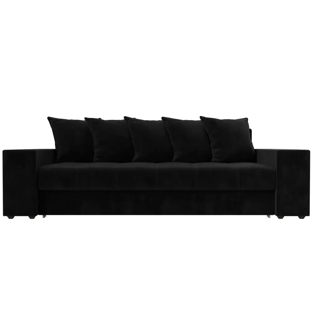 Фото 2 Диван раскладной Лига диванов 110567R_спб 240x96x109 см велюр цвет черный Фото 2 Диван раскладной Лига диванов 110567R_спб 240x96x109 см велюр цвет черный