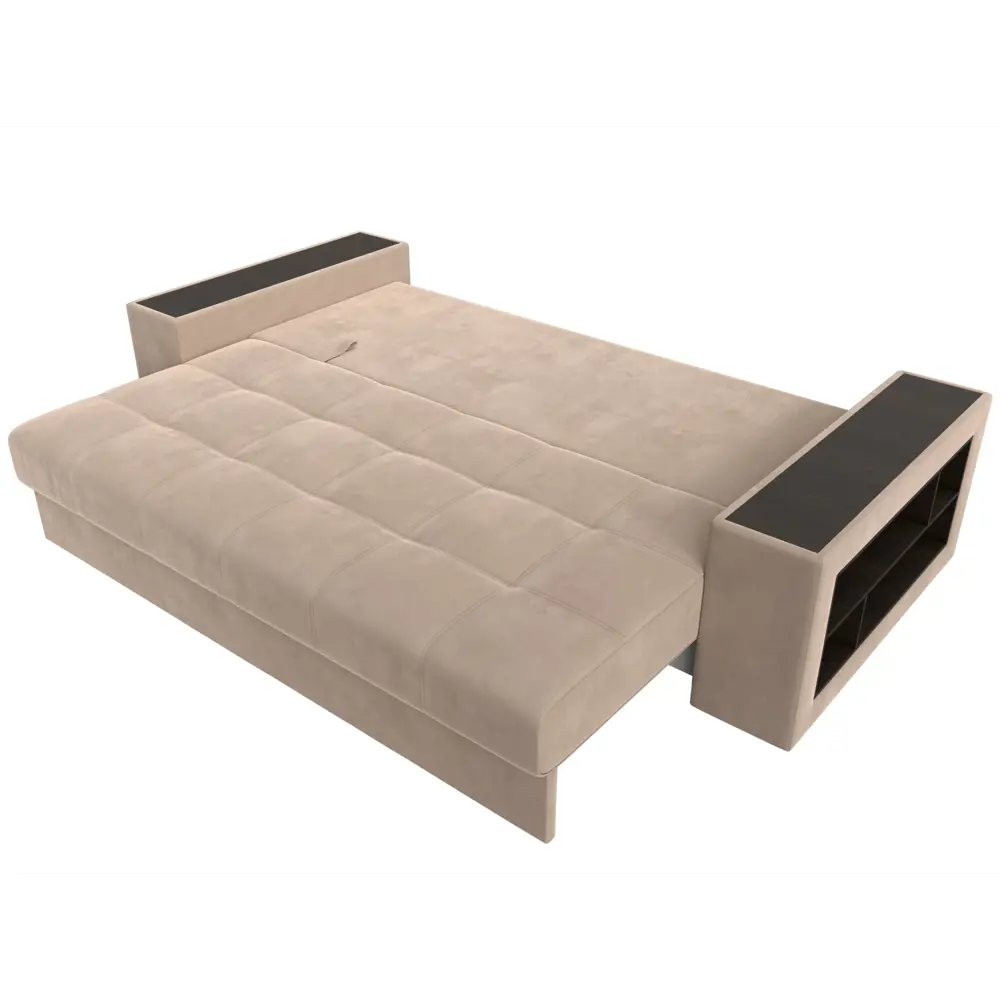 Фото 8 Диван раскладной Лига диванов 110565R_спб 240x96x109 см велюр цвет бежевый Фото 8 Диван раскладной Лига диванов 110565R_спб 240x96x109 см велюр цвет бежевый