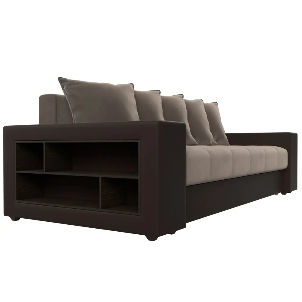 Фото 4 Диван раскладной Лига диванов 110570_спб 240x96x109 см велюр цвет коричневый/коричневый Фото 4 Диван раскладной Лига диванов 110570_спб 240x96x109 см велюр цвет коричневый/коричневый