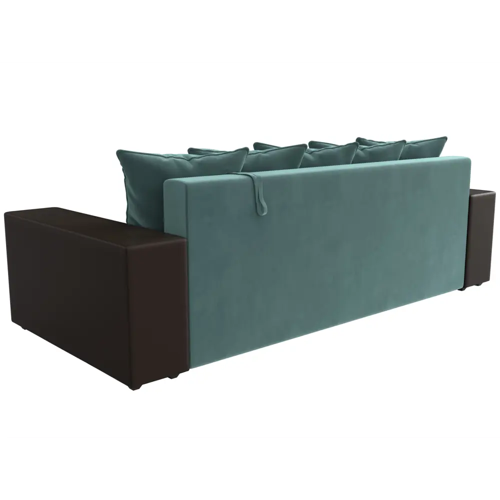 Фото 5 Диван раскладной Лига диванов 110571_спб 240x96x109 см велюр цвет бирюзовый/коричневый Фото 5 Диван раскладной Лига диванов 110571_спб 240x96x109 см велюр цвет бирюзовый/коричневый