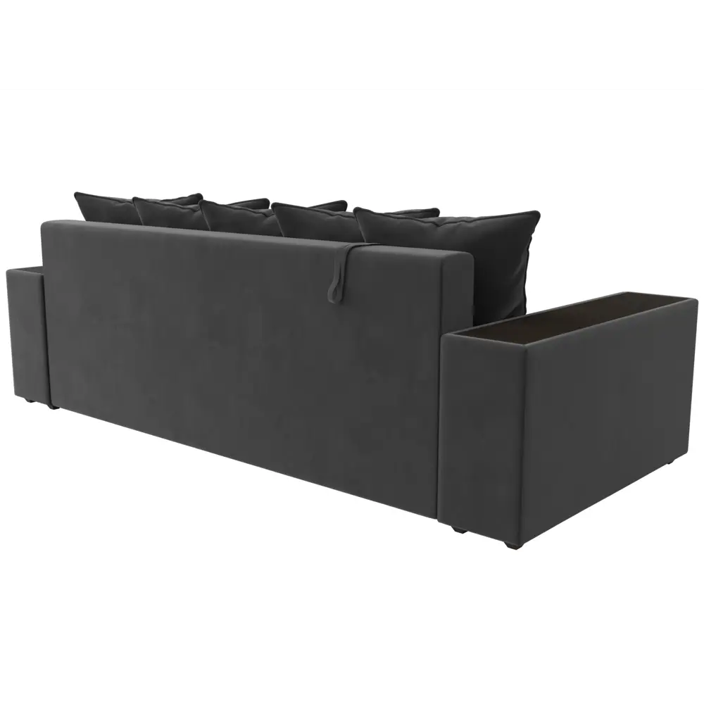 Фото 5 Диван раскладной Лига диванов 110566R_спб 240x96x109 см велюр цвет серый Фото 5 Диван раскладной Лига диванов 110566R_спб 240x96x109 см велюр цвет серый