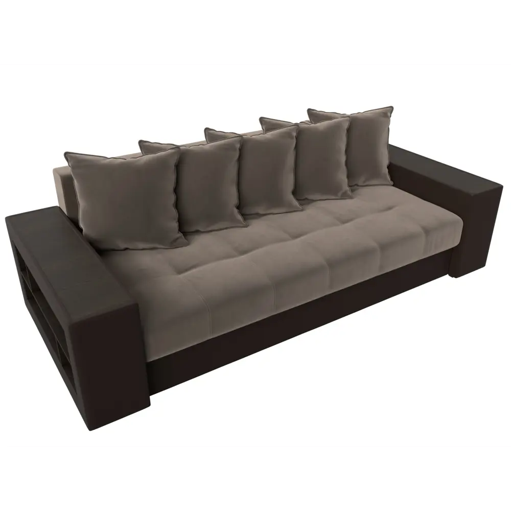 Фото 6 Диван раскладной Лига диванов 110570_спб 240x96x109 см велюр цвет коричневый/коричневый Фото 6 Диван раскладной Лига диванов 110570_спб 240x96x109 см велюр цвет коричневый/коричневый